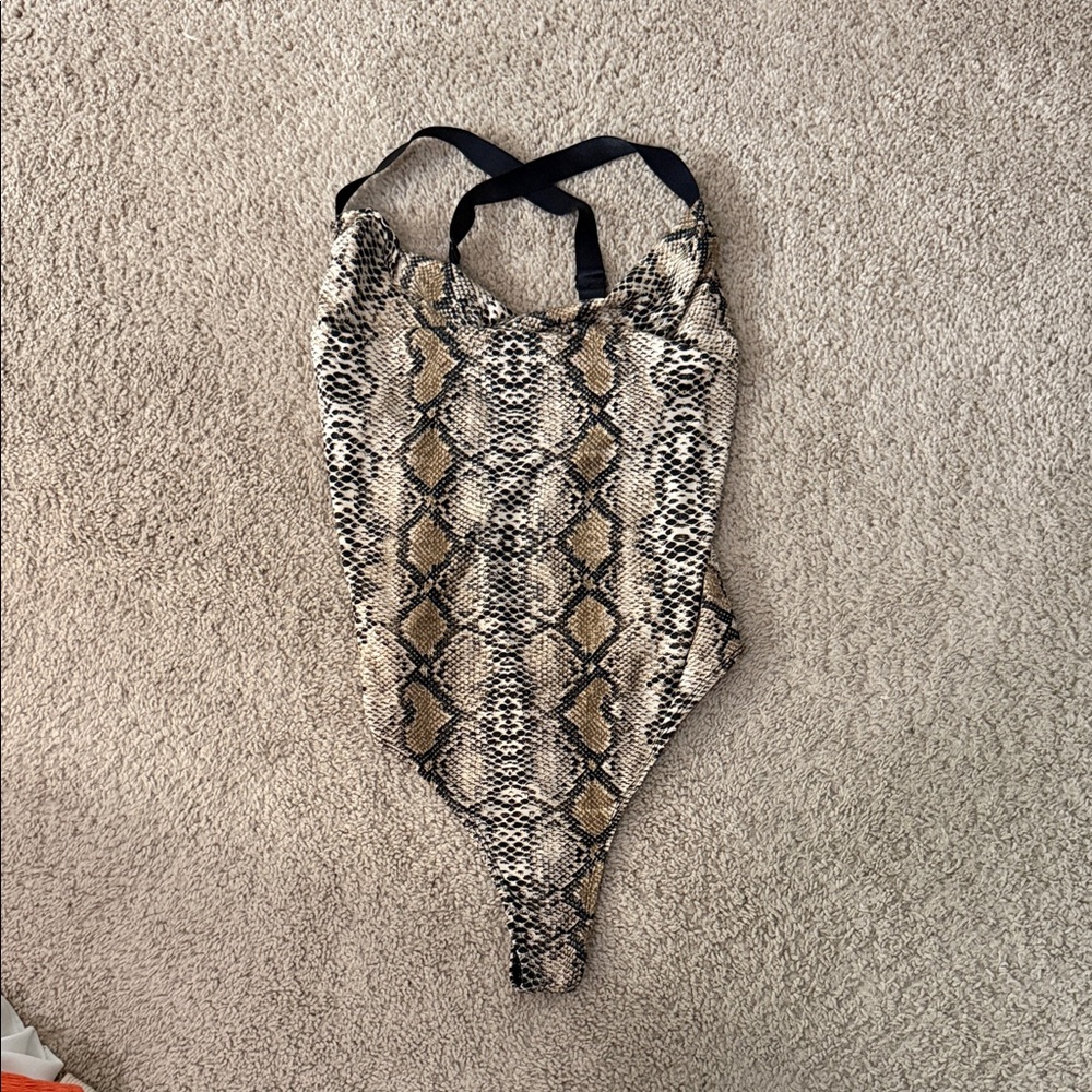 Audrey 3PLUS1 Snake Print Bodysuit